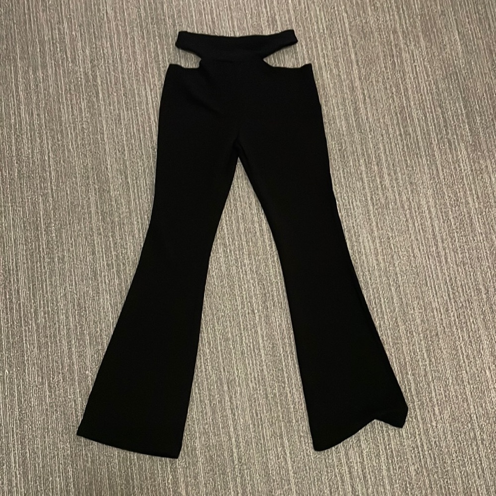 Cut Out Flare Pants